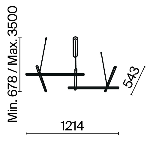 картинка Maytoni Подвесной светильник Радианс / Radiance 3000К 50Вт
