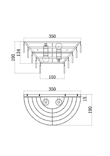 картинка Maytoni Настенный светильник (бра) Маццо / Mazzo E14х2