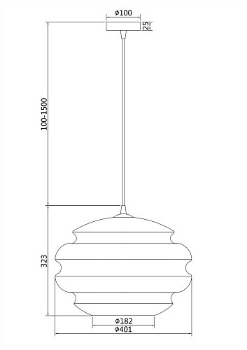 картинка Maytoni Подвесной светильник Рюш / Ruche E27х1