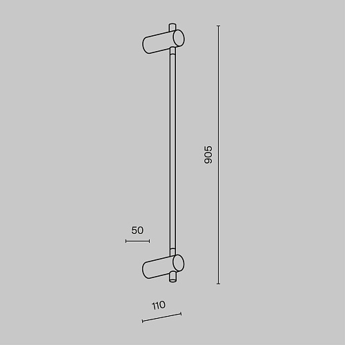 картинка Maytoni Настенный светильник (бра) Ротта / Rotta 3000К 8Вт