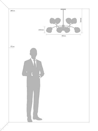 картинка Freya Люстра Волани  / Volani