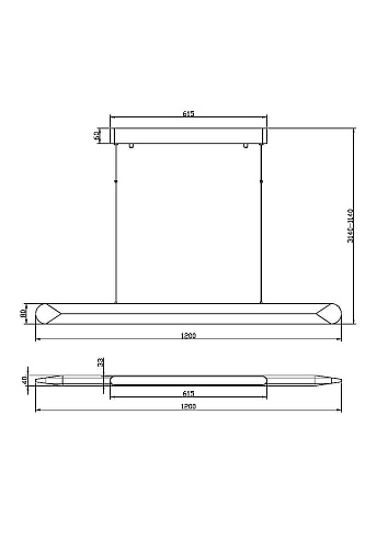 картинка Maytoni Подвесной светильник Движение / Motion 3000К 40Вт