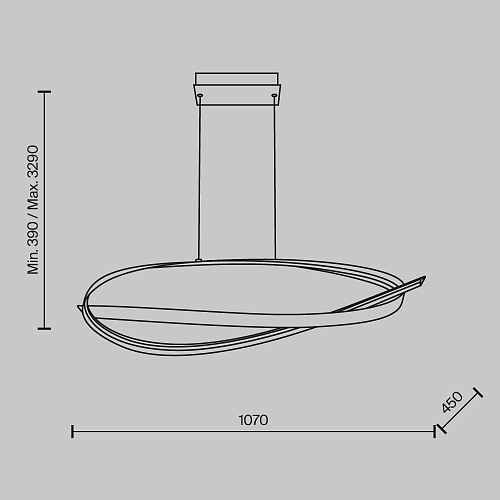 картинка Maytoni Подвесной светильник Плонс / Plons 3000К 38Вт