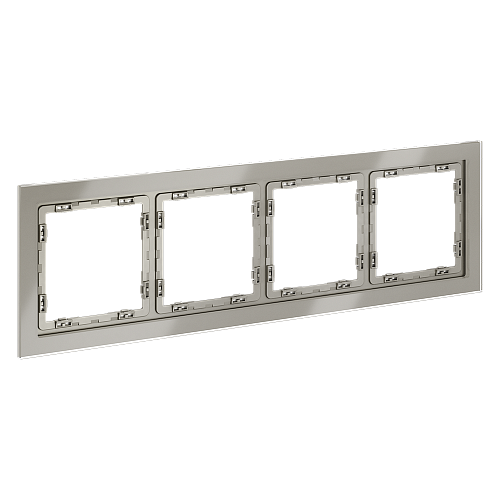 картинка Рамка стеклянная VOLTUM S70 на 4 поста, (шелк, стекло)