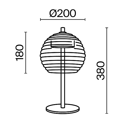 картинка Maytoni Настольный светильник Мистика / Mystic 3000К 8Вт