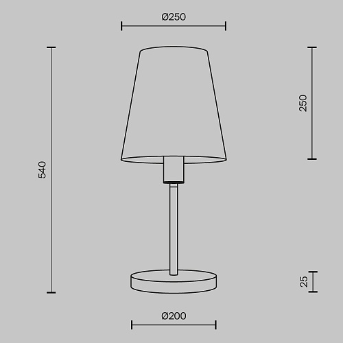 картинка Maytoni Настольный светильник Лира / Lira E27х1