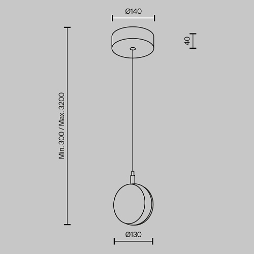 картинка Maytoni Подвесной светильник Взгляд / Mind 3000К 10Вт
