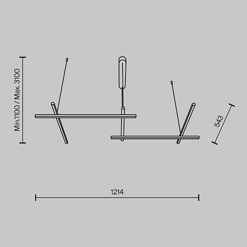 картинка Maytoni Подвесной светильник Радианс / Radiance 3000К 50Вт
