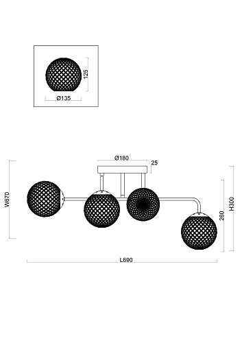 картинка Freya Люстра Навель  / Navel