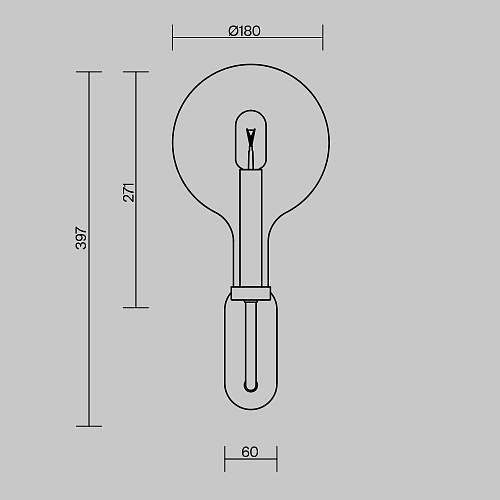 картинка Maytoni Настенный светильник (бра) Статус / Status E14х1