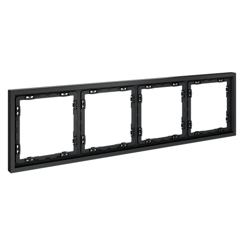 картинка Рамка пластиковая VOLTUM S70 на 4 поста, (графит)