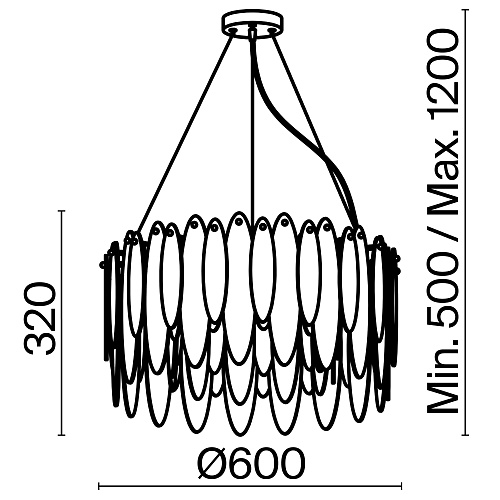 картинка Freya Подвесной светильник Лукресия / Lucrecia