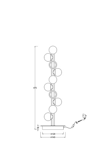 картинка Maytoni Настольный светильник Тессара / Tessara 3000К 17Вт