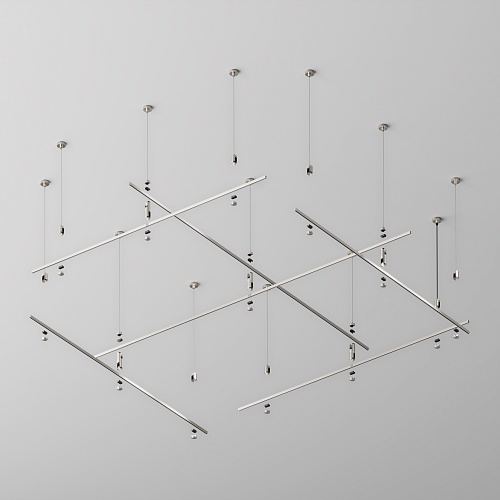 картинка Maytoni Шинопровод 2 м Flarity платина