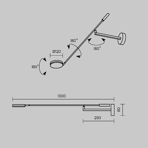 картинка Maytoni Настенный светильник (бра) ФАД / Fad 3000К 6Вт