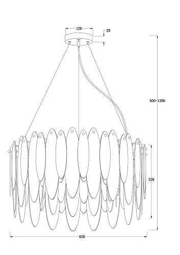 картинка Freya Подвесной светильник Лукресия / Lucrecia