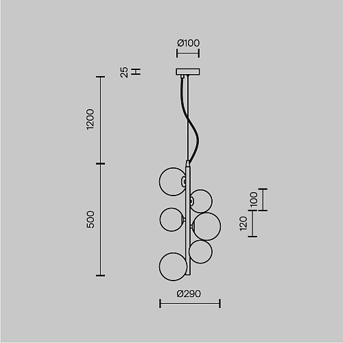 картинка Maytoni Подвесной светильник Даллас / Dallas G9х6