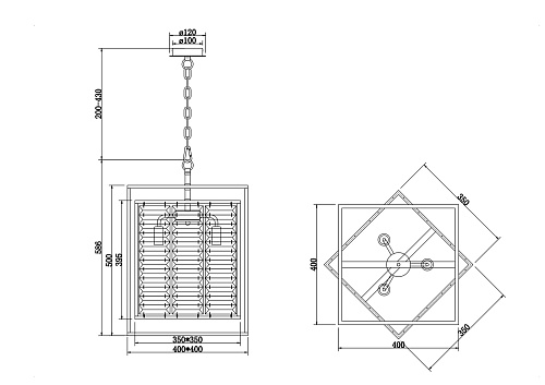 картинка Maytoni Подвесной светильник Тенинг / Tening E14х4