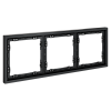 картинка Рамка пластиковая VOLTUM S70 на 3 поста, (графит)