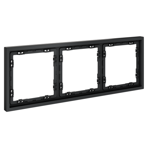 картинка Рамка пластиковая VOLTUM S70 на 3 поста, (графит)