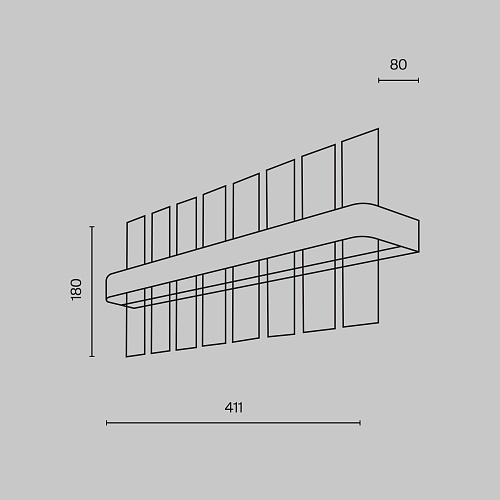 картинка Maytoni Настенный светильник (бра) Мираж / Mirage 3000К 15Вт