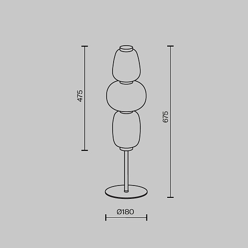 картинка Maytoni Настольный светильник Паттерн / Pattern 3000К 28Вт