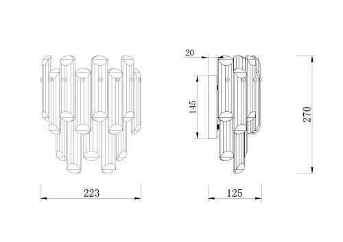 картинка Maytoni Настенный светильник (бра) Вспышка / Flare E14х2