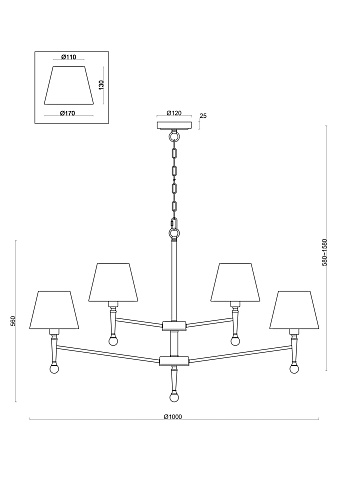 картинка Freya Подвесной светильник Розмари / Rosemary