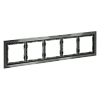 картинка Рамка стеклянная VOLTUM S70 на 5 постов, (титан, стекло)