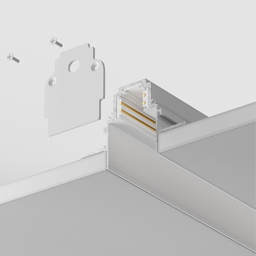 картинка Maytoni Шинопровод 1м Gravity встраиваемый белый