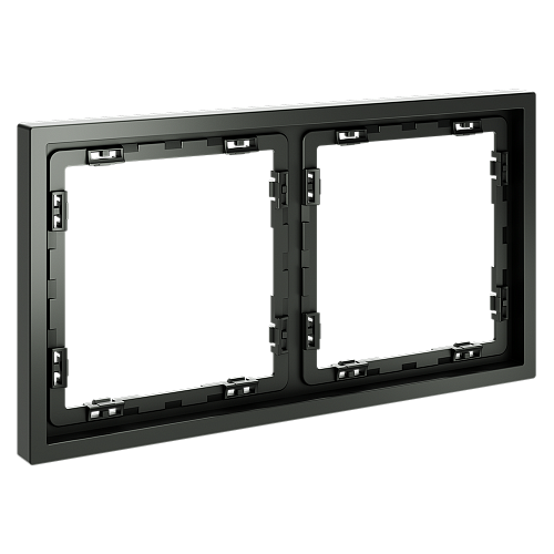 картинка Рамка пластиковая VOLTUM S70 на 2 поста, (титан)