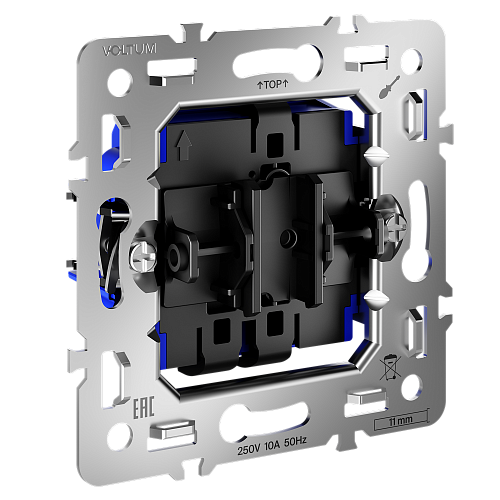 картинка Voltum Механизм проходного переключателя одноклавишного 10А, S70