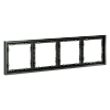 картинка Рамка пластиковая VOLTUM S70 на 4 поста, (титан)
