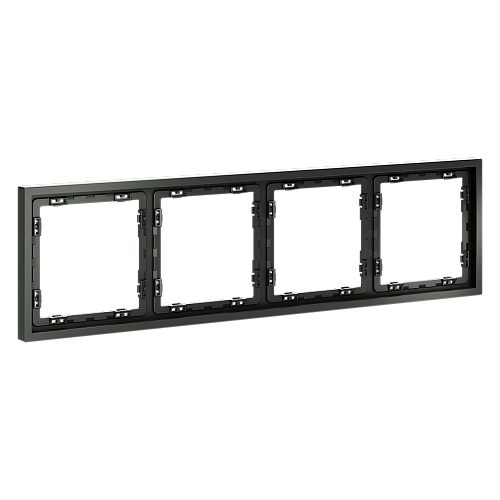 картинка Рамка пластиковая VOLTUM S70 на 4 поста, (титан)