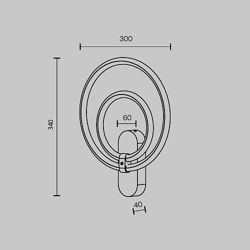 картинка Maytoni Настенный светильник (бра) Звено / Link 3000К 16Вт