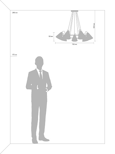 картинка Freya Люстра Фальке / Falke