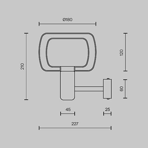 картинка Maytoni Настенный светильник (бра) Видение / Vision E14х1