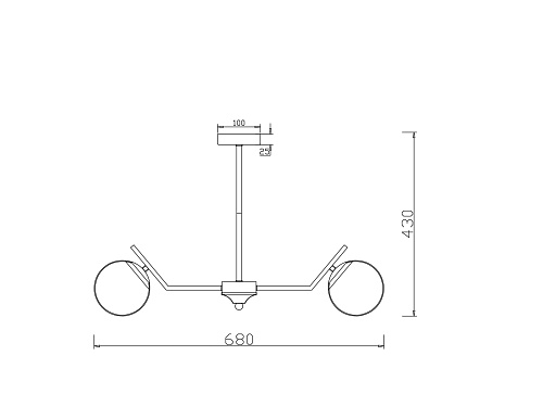 картинка Freya Люстра Лунный камень / Moonrock