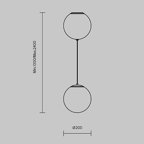картинка Maytoni Подвесной светильник Близнецы / Twins 3000К 20Вт