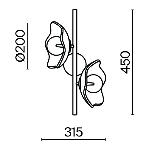 картинка Maytoni Настенный светильник (бра) Чудо / Miracle G9х2