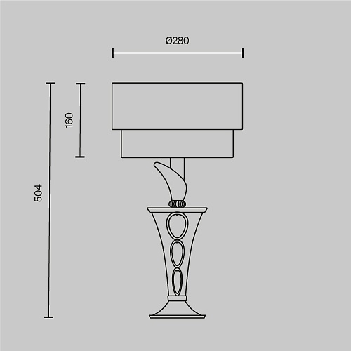 картинка Maytoni Настольный светильник Лилиан / Lillian E27х1