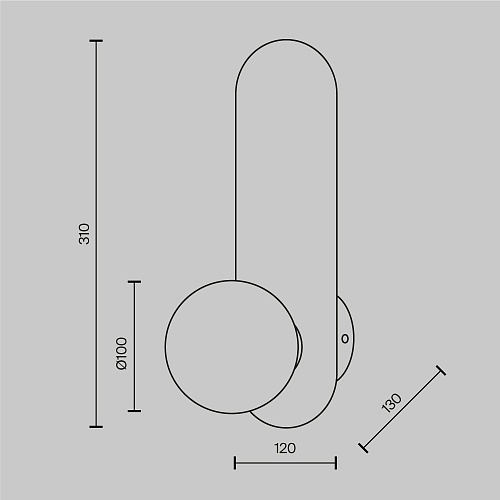 картинка Maytoni Настенный светильник (бра) Бао / Bao G9х1