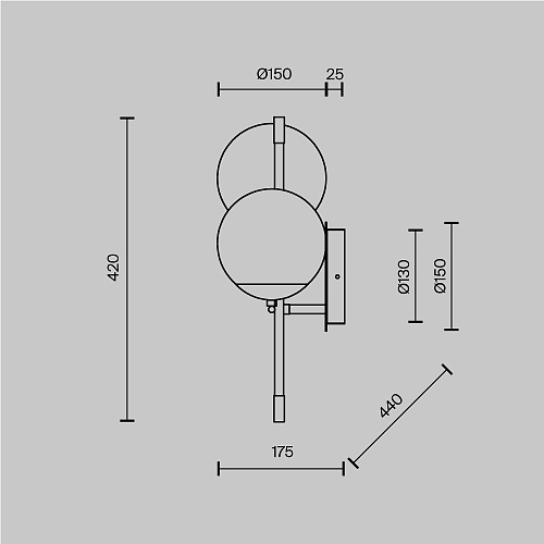 картинка Maytoni Настенный светильник (бра) Ностальгия / Nostalgia E14х2