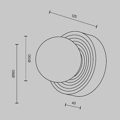 картинка Maytoni Настенный светильник (бра) Беззаботный / Careless G9х1