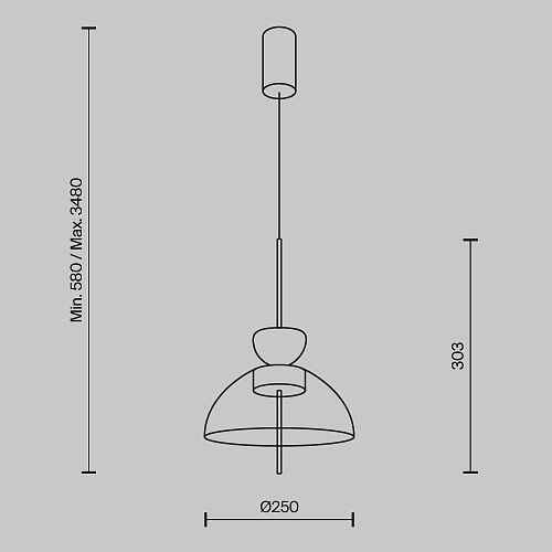 картинка Maytoni Подвесной светильник Бангкок / Bangkok 3000К 12Вт