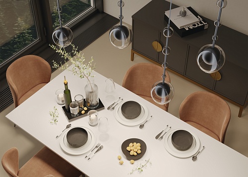 картинка Maytoni Подвесной светильник Роса / Ros GU10х1