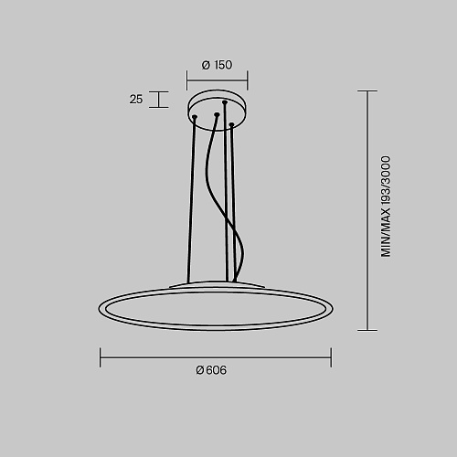 картинка Maytoni Подвесной светильник Индустрия / Industria 2700-4000К 57Вт