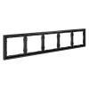 картинка Рамка пластиковая VOLTUM S70 на 5 постов, (графит)