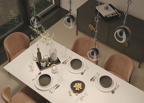 картинка Maytoni Подвесной светильник Роса / Ros GU10х1