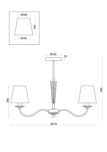 картинка Freya Люстра Осборн / Osborn